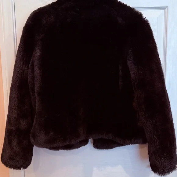 Wilsons Leather Faux Fur Black Teddy Jacket - Picture 4 of 4